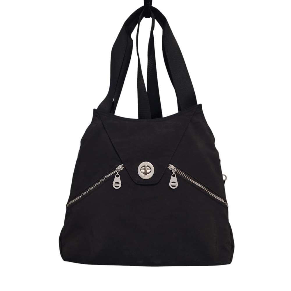 Baggallini Black Backpack with Sleek Design
